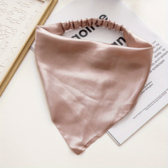 Solid Fabric Headscarf Women's Hair Band Triangle Scarf Headband
