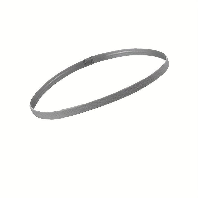 Silicone Strip Wristband Sports Headband Elastic Yoga Fitness Running