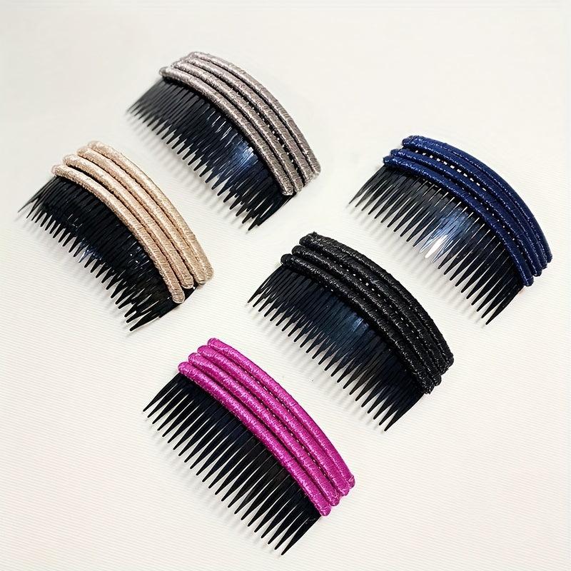 20pcs Spiral Plastic Rope Hair Comb Y2K Hair Accessories