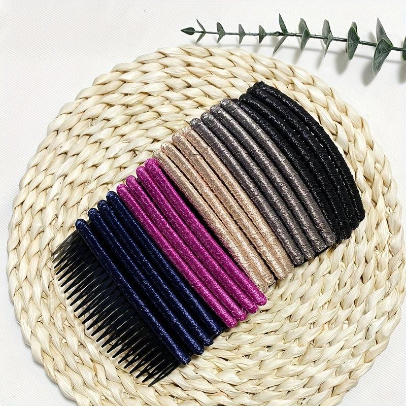 20pcs Spiral Plastic Rope Hair Comb Y2K Hair Accessories