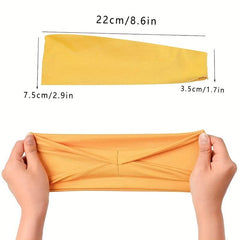 6pcs Sports Headband Solid Head Hoop Stretchy Sweatband Hair Band