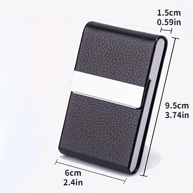 Women's Thin Tobacco Cigarette Case Leather Bag Portable Storage Box