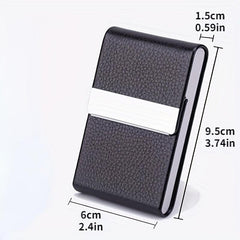 Women's Thin Tobacco Cigarette Case Leather Bag Portable Storage Box