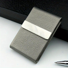Women's Thin Tobacco Cigarette Case Leather Bag Portable Storage Box