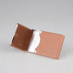 Women's Thin Tobacco Cigarette Case Leather Bag Portable Storage Box