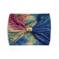 Tie Dye Hairband Thick Head Wrap Elastic Hair Accessory