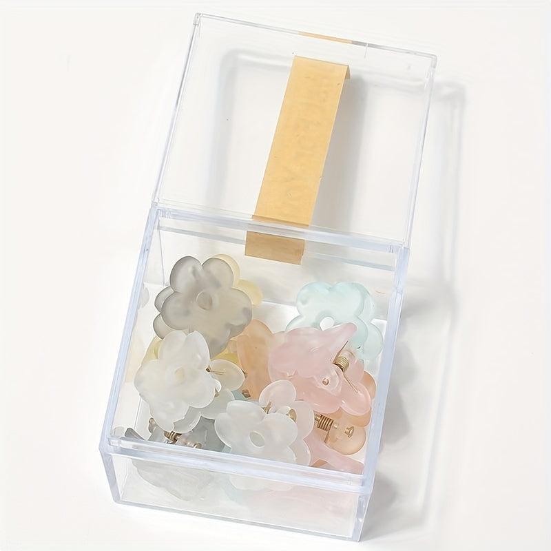 12pcs Wind Frosted Flower Small Hair Clip Female Side Clip Bangs Hair Hair Clip