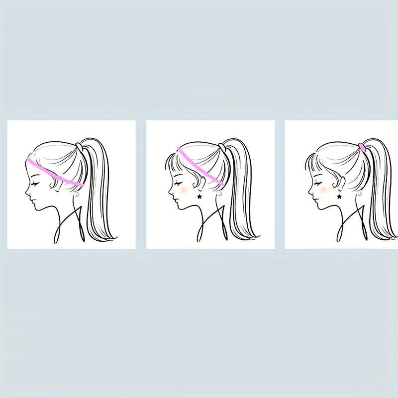 Elastic Non slip Silicone Head Bundle Sports Hair Band Women's Hair Accessories
