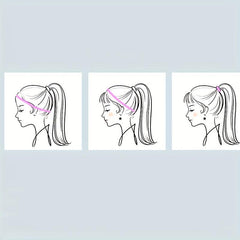 Elastic Non slip Silicone Head Bundle Sports Hair Band Women's Hair Accessories