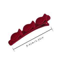 Flower Hair Clips Nonslip Headwear Faux Pearl Rhinestone Hair Clips