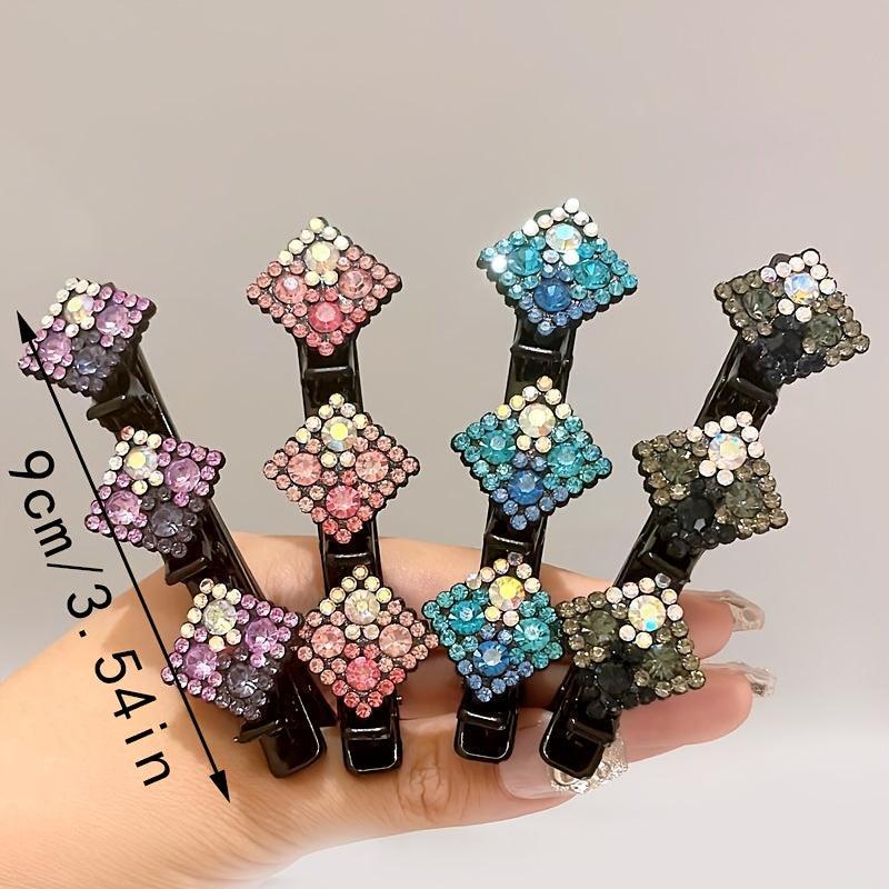 Crystal Stone Rhinestone Barrette Hair Clips