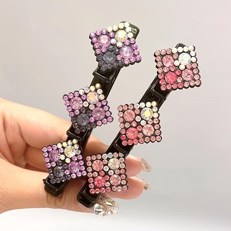 Crystal Stone Rhinestone Barrette Hair Clips