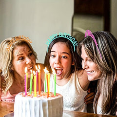 Birthday Tiara Crown Sweet Headband For Girls Women