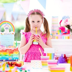 Birthday Tiara Crown Sweet Headband For Girls Women
