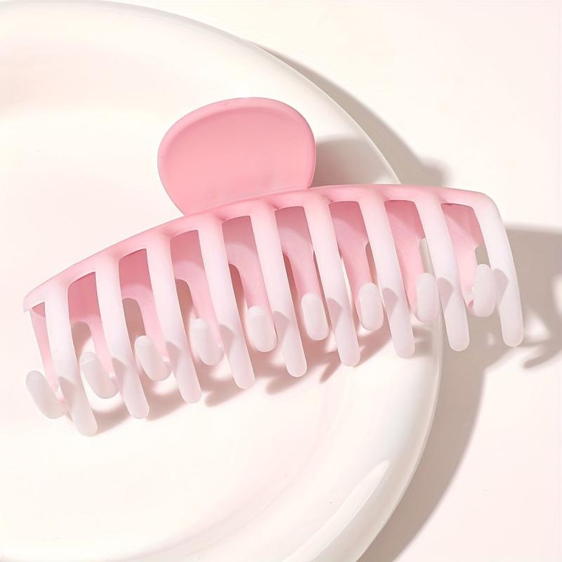 6pcs Gradient Flower Hair Claw Ponytail Holder Women