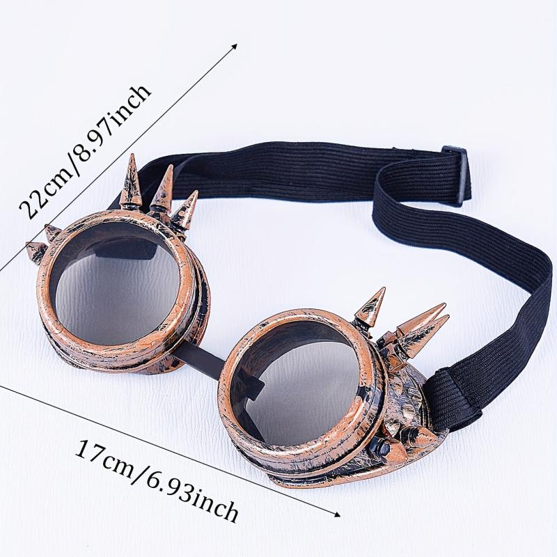 Punk Rivet Gothic Style Glasses Industrial Retro Glasses