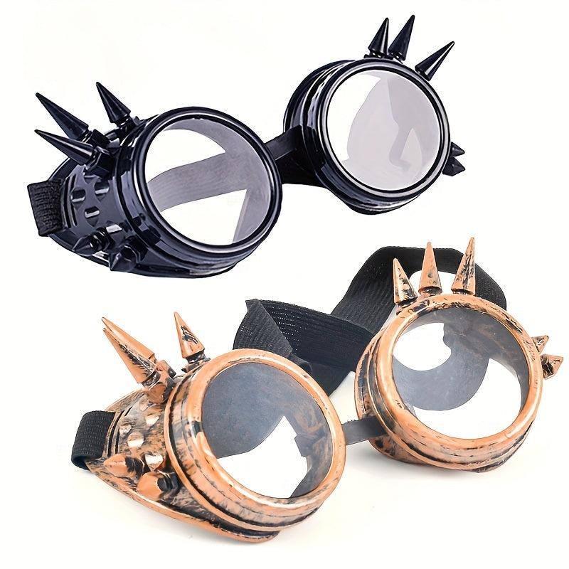 Punk Rivet Gothic Style Glasses Industrial Retro Glasses