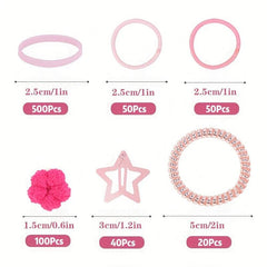 760pcs Hair Accessories Set for Girls Women