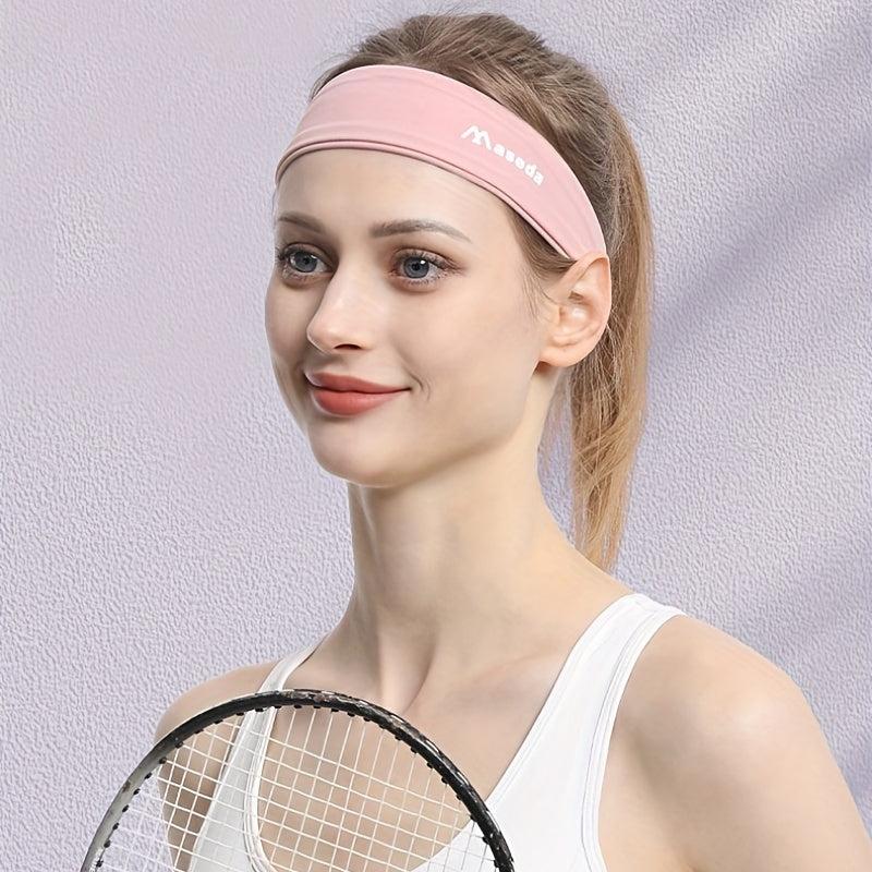 Wide Sports Sweatband Hair Band For Running Yoga Fitness