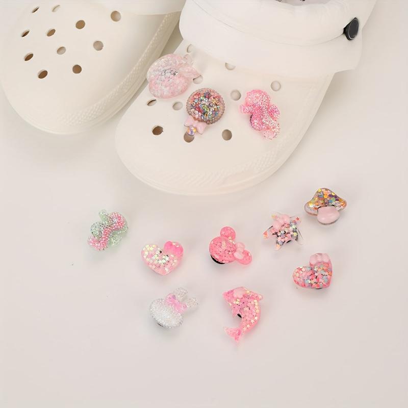 11pcs Resin Shoe Decoration Charms for Girls