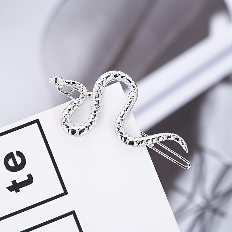 Snake Decor Hair Clip Bohemia Style Headwear Non Slip Hair Accessory
