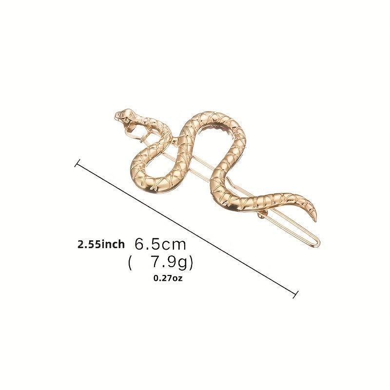 Snake Decor Hair Clip Bohemia Style Headwear Non Slip Hair Accessory