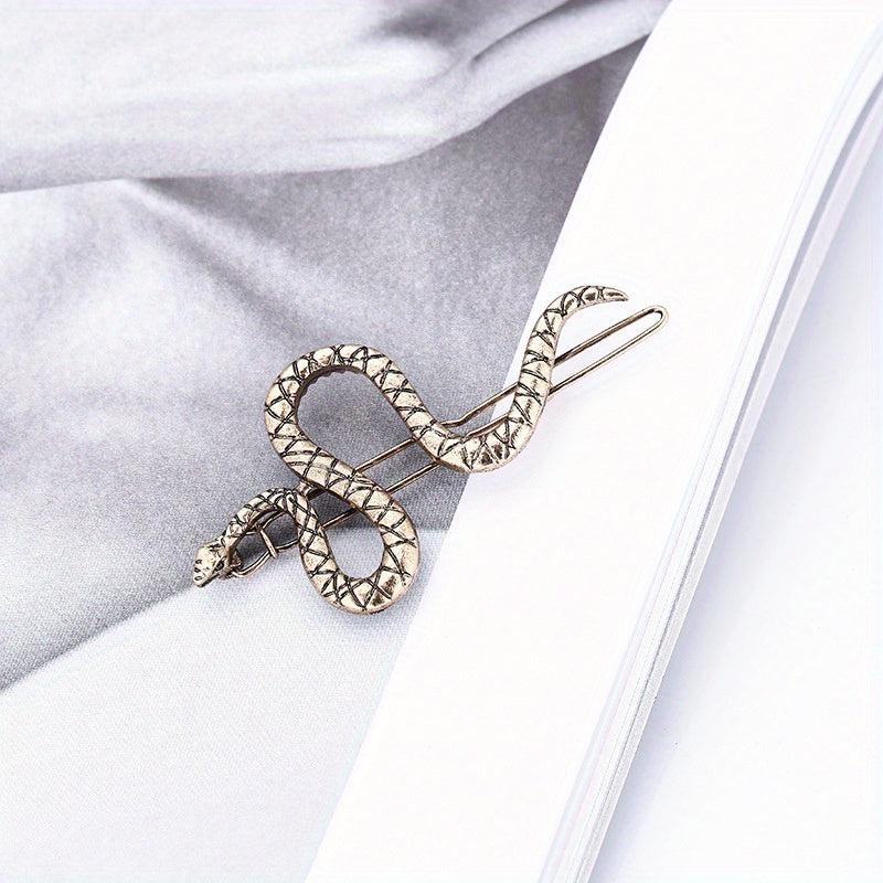 Snake Decor Hair Clip Bohemia Style Headwear Non Slip Hair Accessory