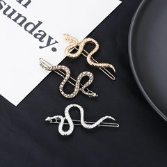 Snake Decor Hair Clip Bohemia Style Headwear Non Slip Hair Accessory