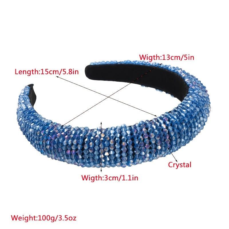 Crystal Rhinestone Headband for Women Wedding Parties