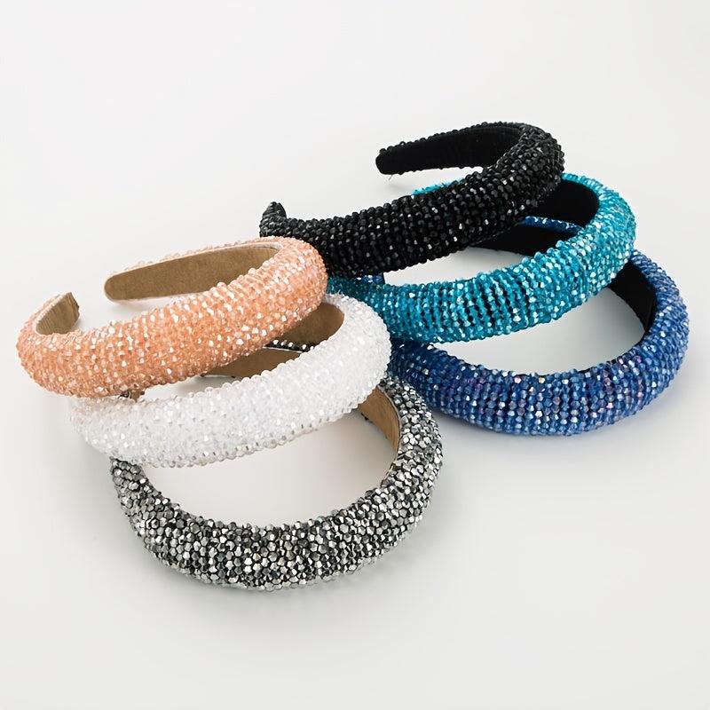 Crystal Rhinestone Headband for Women Wedding Parties