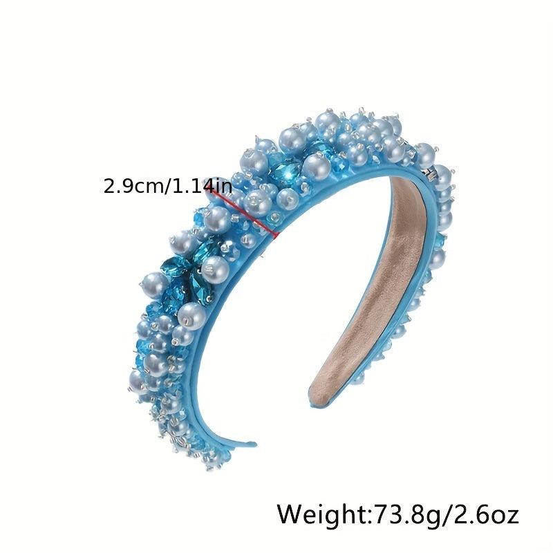 Baroque Rhinestone Faux Pearl Headband Hair Accessories Hair Band