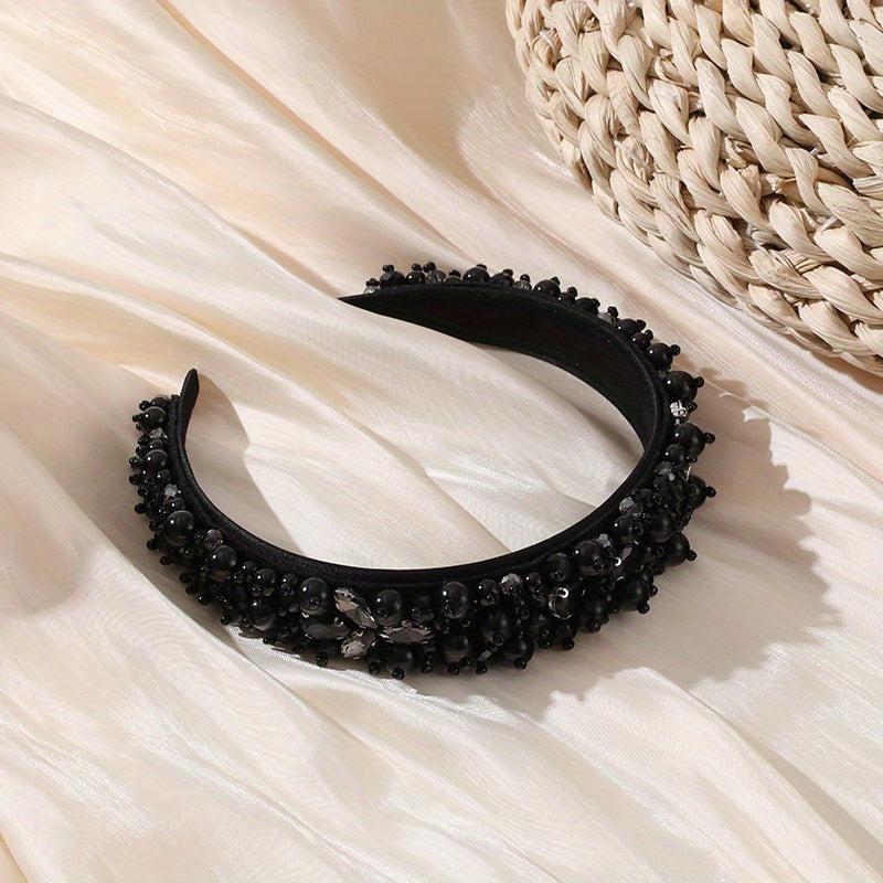 Baroque Rhinestone Faux Pearl Headband Hair Accessories Hair Band