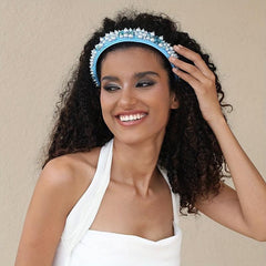 Baroque Rhinestone Faux Pearl Headband Hair Accessories Hair Band