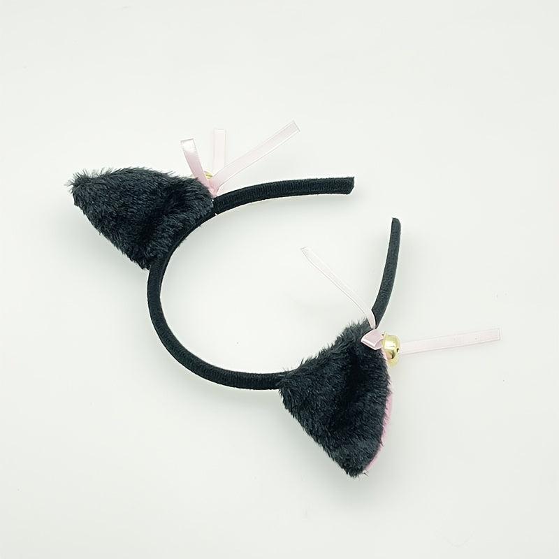 Cat Ears Bell Headband Girls Cosplay Lightweight Party Gift Hair Accessory
