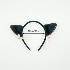 Cat Ears Bell Headband Girls Cosplay Lightweight Party Gift Hair Accessory