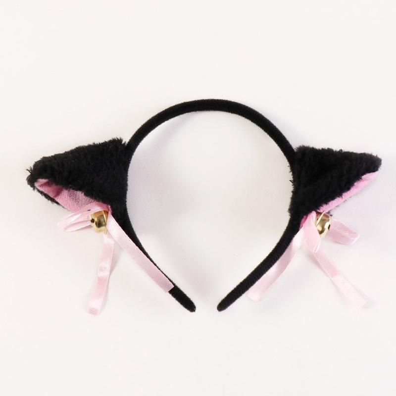 Cat Ears Bell Headband Girls Cosplay Lightweight Party Gift Hair Accessory
