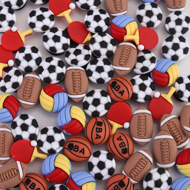 Football Shape Shoe Charm Clogs Shoe Buckle DIY Accessories Decoration