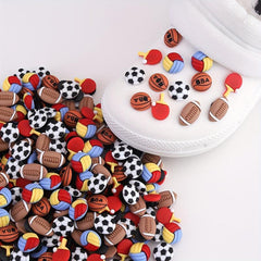 Football Shape Shoe Charm Clogs Shoe Buckle DIY Accessories Decoration