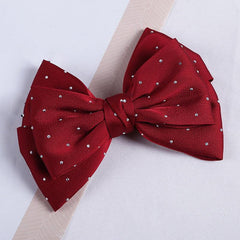 Sweet Rhinestone Bow Hair Clip for Women