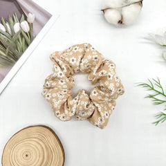 Colorful Floral Boho Large Scrunchies Hair Accessories