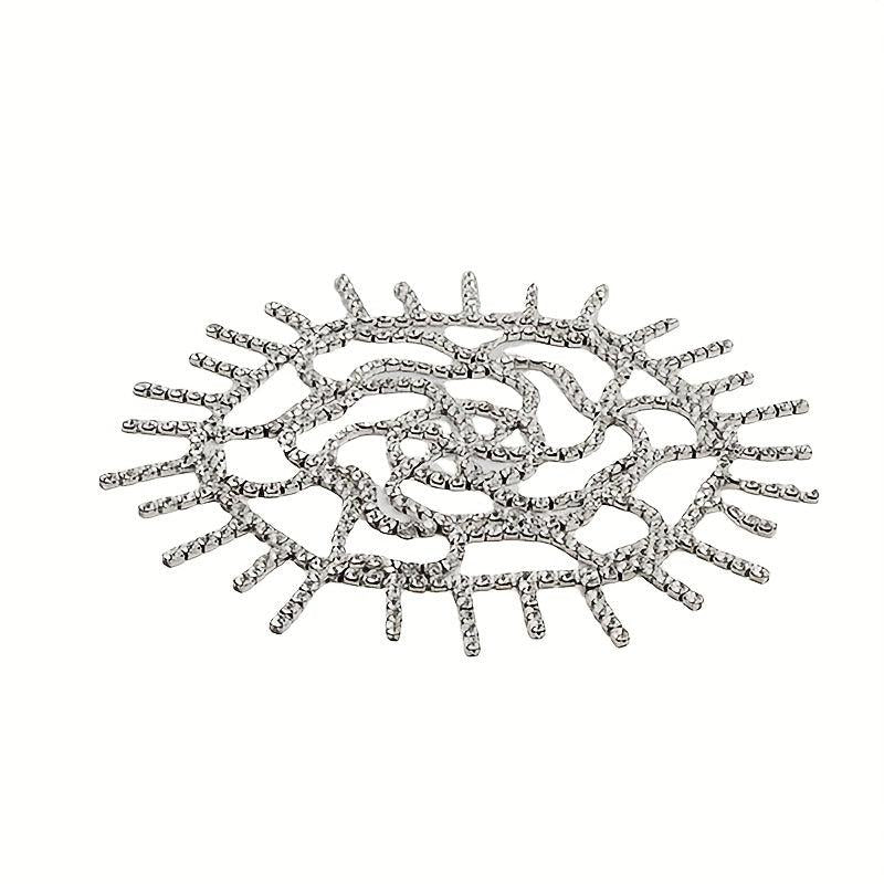 Rhinestone Tassel Cap Headpiece Glitter Head Chain Flapper Hair Cap