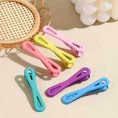 Sweet Hair Clip For Women Solid Hair Clip Nonslip Duck Billed Clip