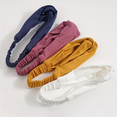 4pcs Colorful Headband Hair Accessories for Women Girls