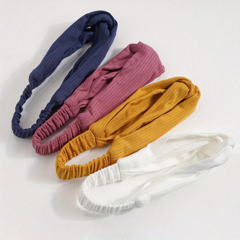 4pcs Colorful Headband Hair Accessories for Women Girls