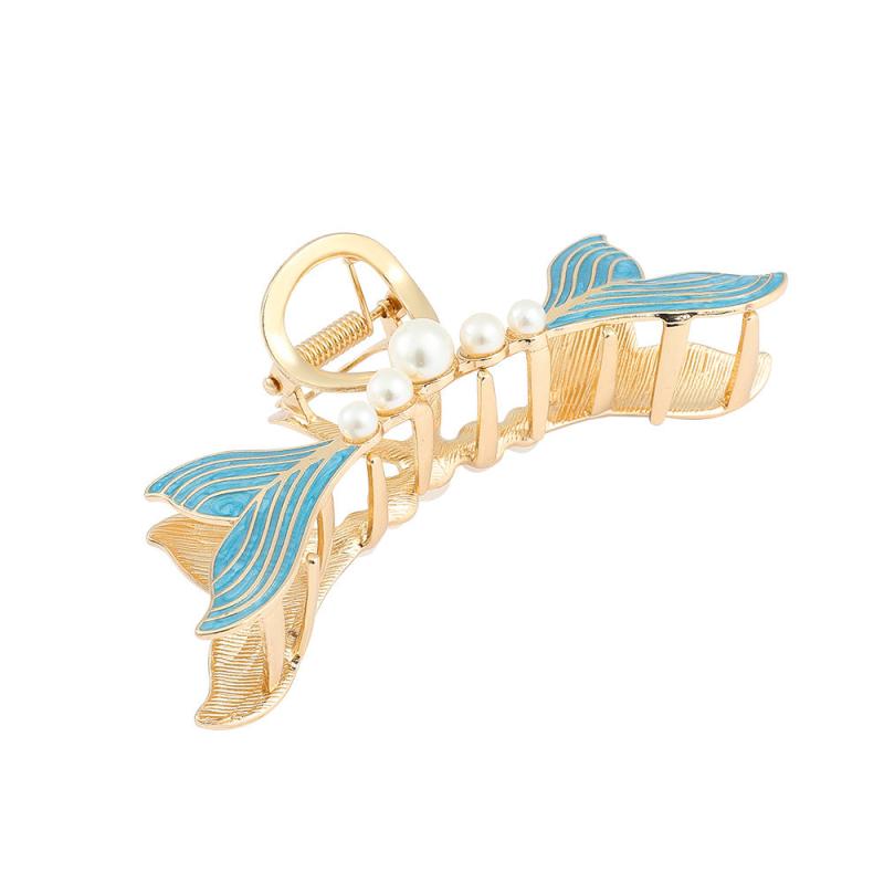 Metal Fishtail Large Hair Claw Shark Claw Ponytail Holder