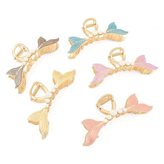 Metal Fishtail Large Hair Claw Shark Claw Ponytail Holder
