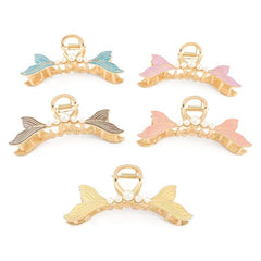 Metal Fishtail Large Hair Claw Shark Claw Ponytail Holder