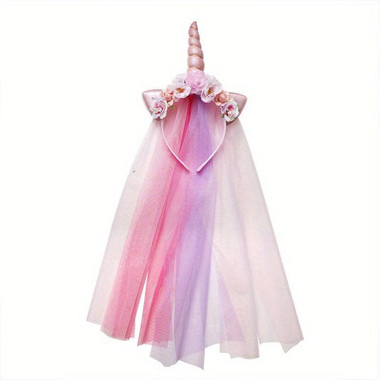 Colorful Unicorn Headband Hair Ornament for Party