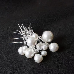 10pcs Faux Pearl Bridal Hair Pin Wedding U-Shaped Hair Fork Women Girls Styling