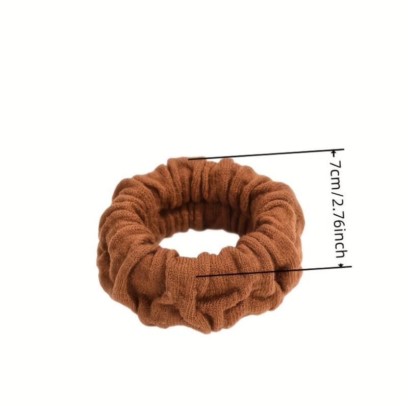 5pcs Thickened Pleated Hair Tie for Curly Hair Hairstyle